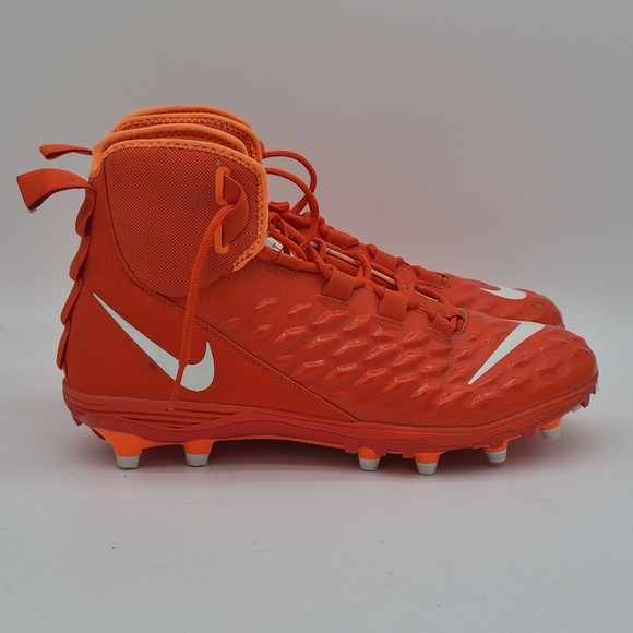 Nike Force Savage Varsity 2 (Size 14) AQ8155-800 Orange/White Football Cleats - Picture 3 of 8